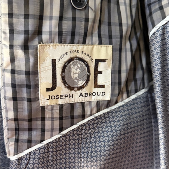 Joseph Abboud Charcoal and Blue Checkered Blazer - Picture 6 of 12